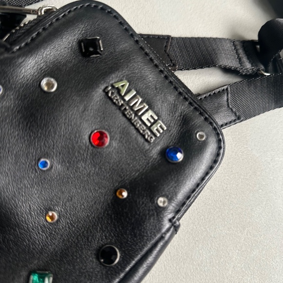 Aimee Kestenberg Phone Crossbody Bag Black Crystal - Picture 2 of 5
